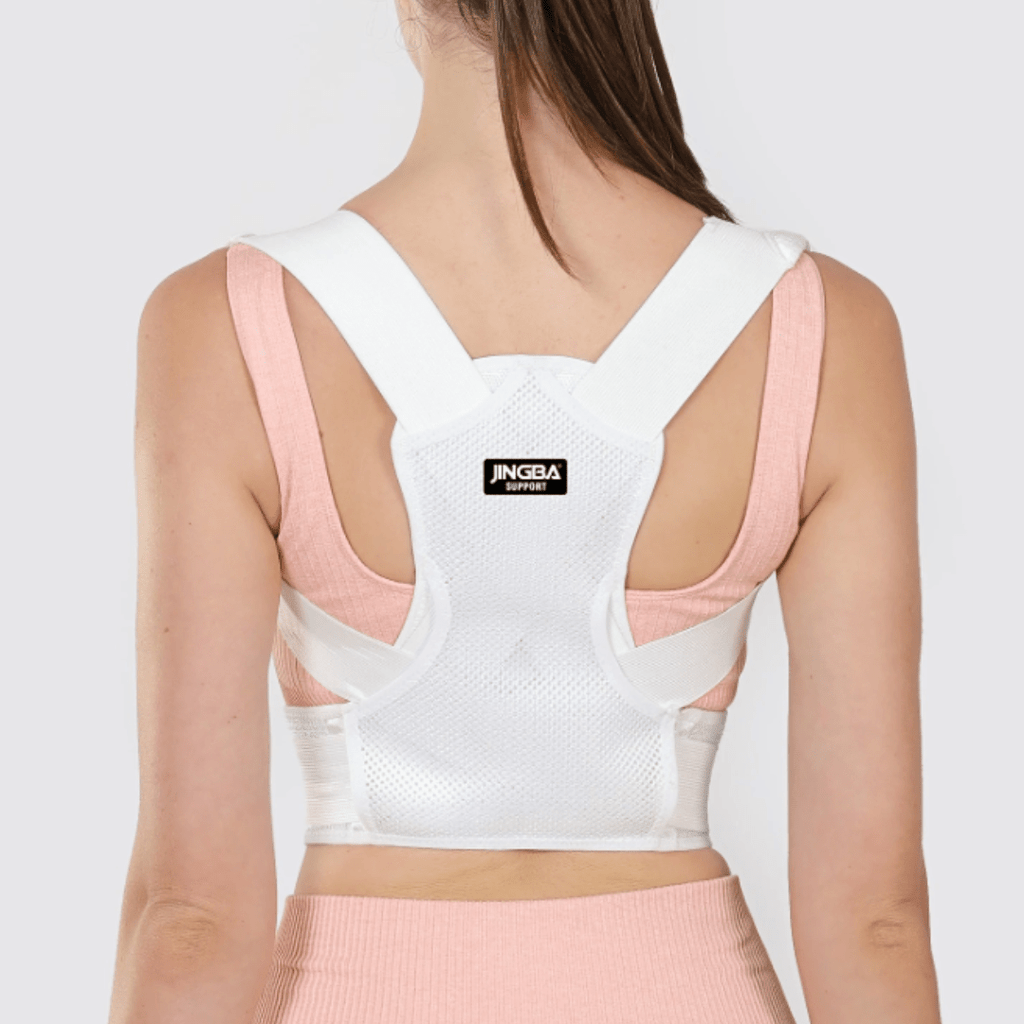 corretor postural posturepro feminino ajustável e discreto para alívio de dores