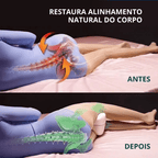 travesseiro ergonômico para pernas espuma de memória premium