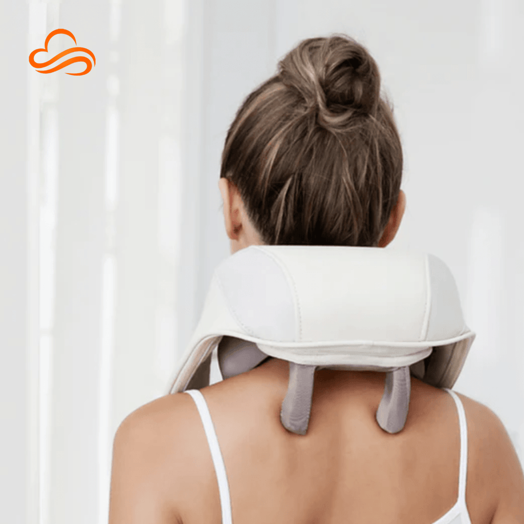 Massageador Shiatsu Recarregável para Pescoço e Ombros com Calor e Vibração
