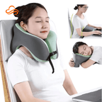 travesseiro de pescoço memory foam respirável – conforto em viagens