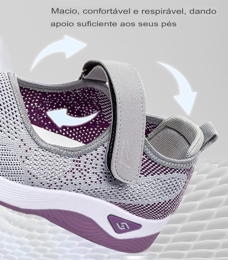tênis ortopédico anatômico comfortflex feminino confortável para caminhada