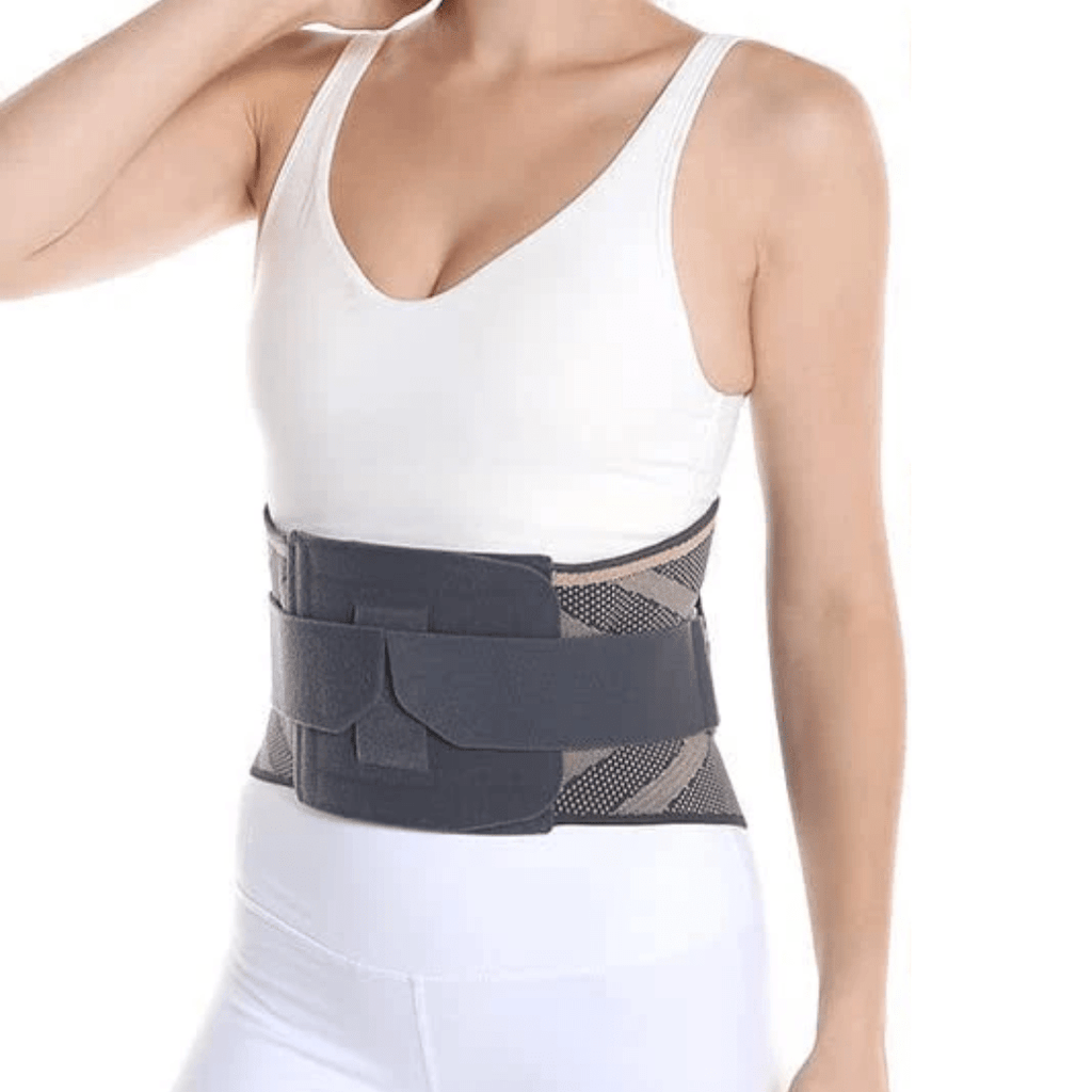 Cinto Lombar Ortopédico com Suporte em Metal para Alívio de Dores