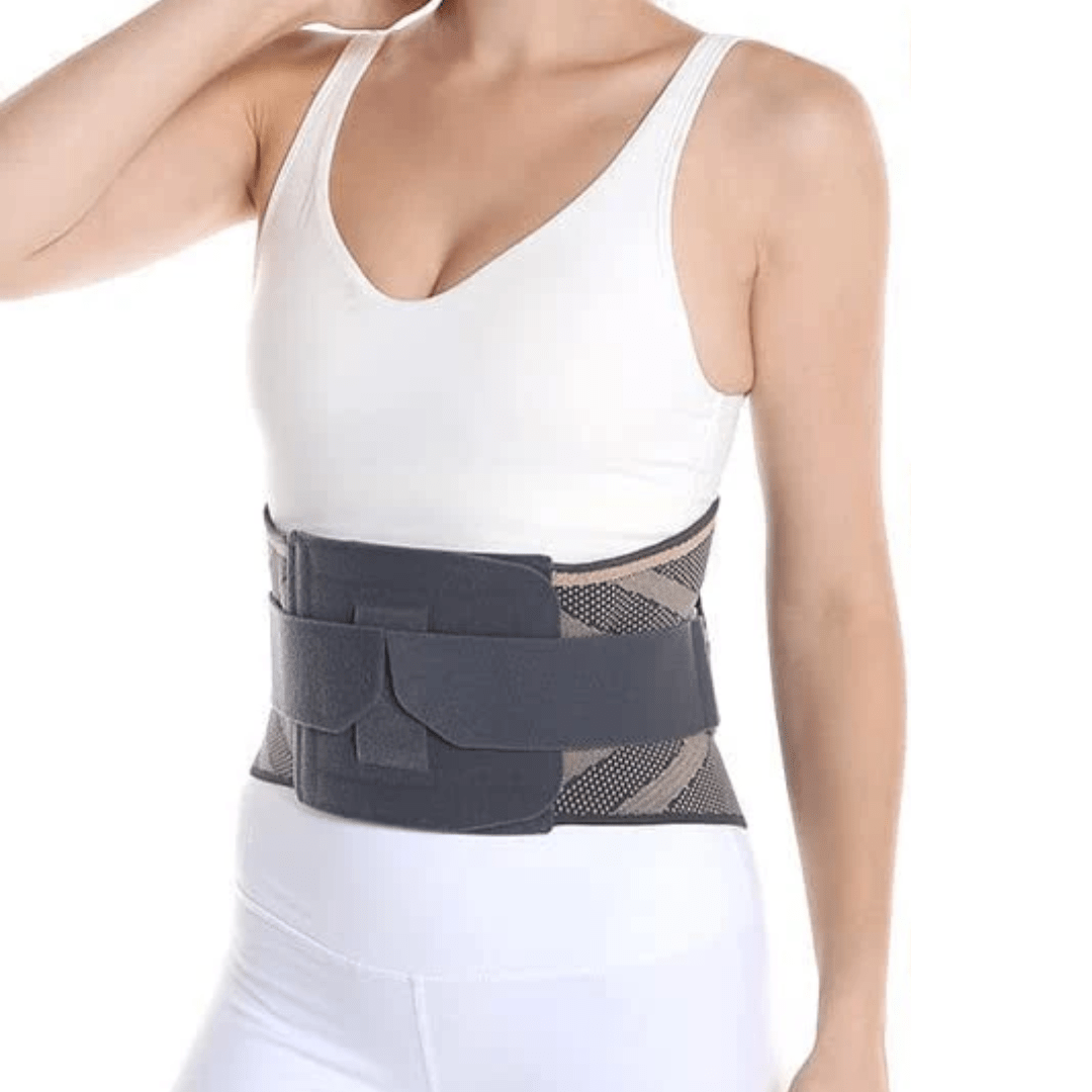 Cinto Lombar Ortopédico com Suporte em Metal para Alívio de Dores