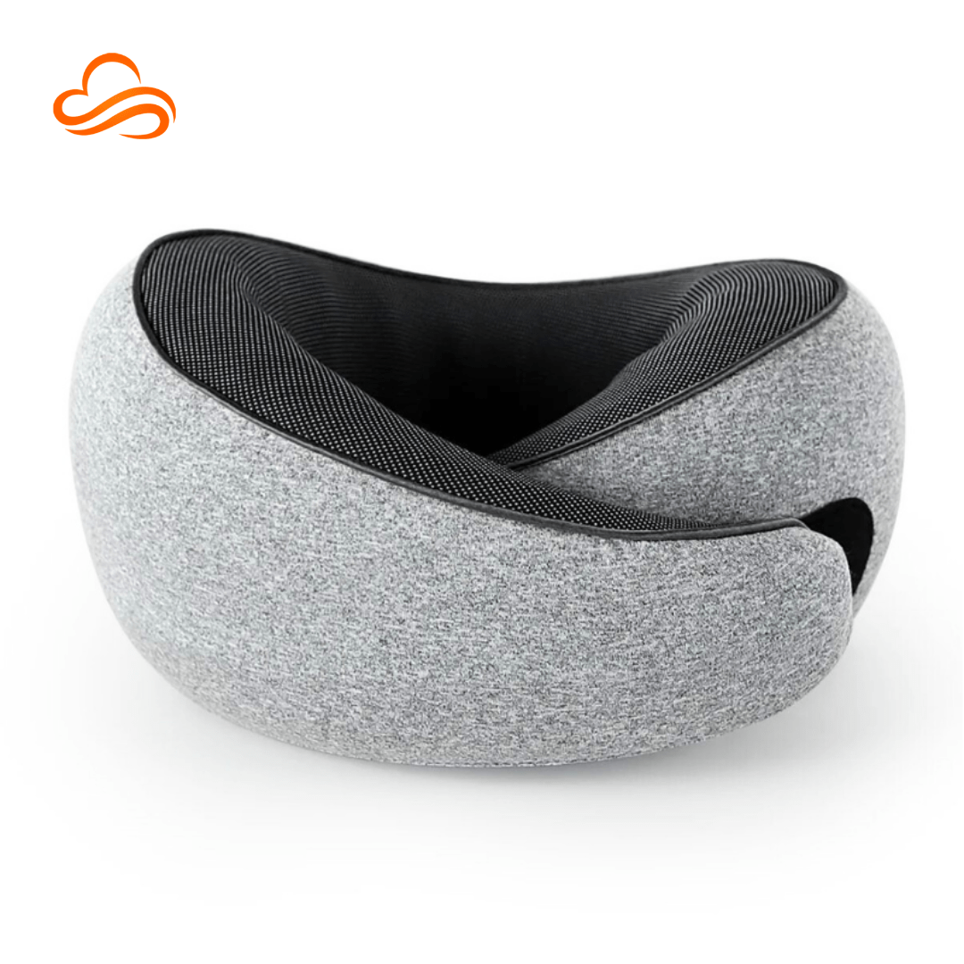 Almofada de Pescoço Ergonômica 360º em Espuma de Memória para Viagens