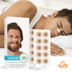 kit tira nasal anti-ronco em silicone melhore a respiração e sono