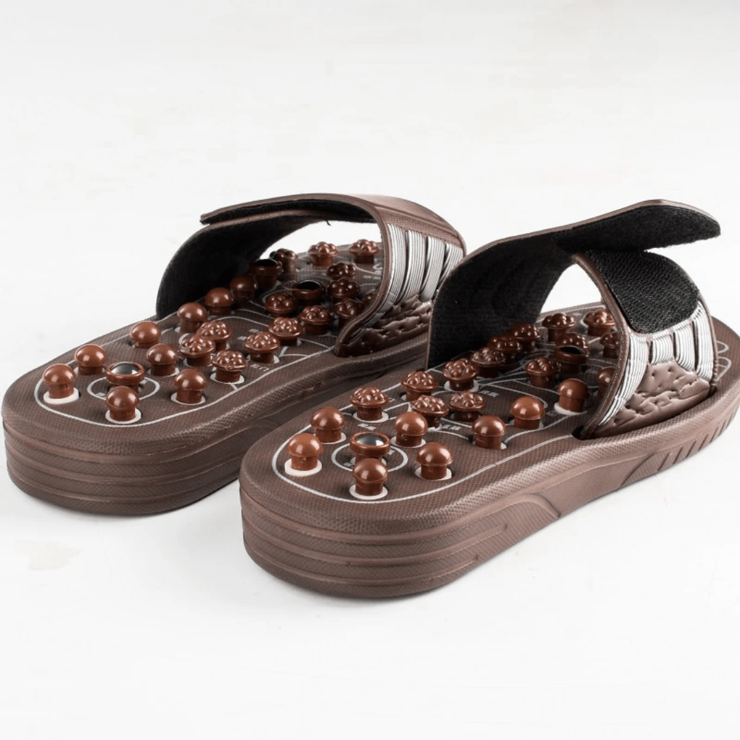 Sandália Massageadora Relax Point Anatômica em PU com Reflexologia