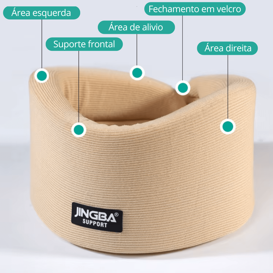 Colar Cervical de Espuma de Memória - Suporte Ergonômico e Conforto