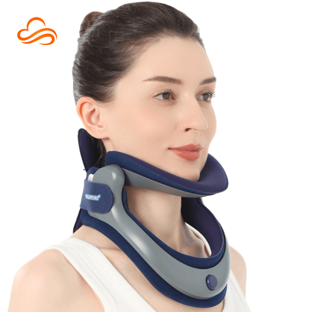 Colar de Tração Cervical Ajustável – Alívio da Dor e Correção Postural