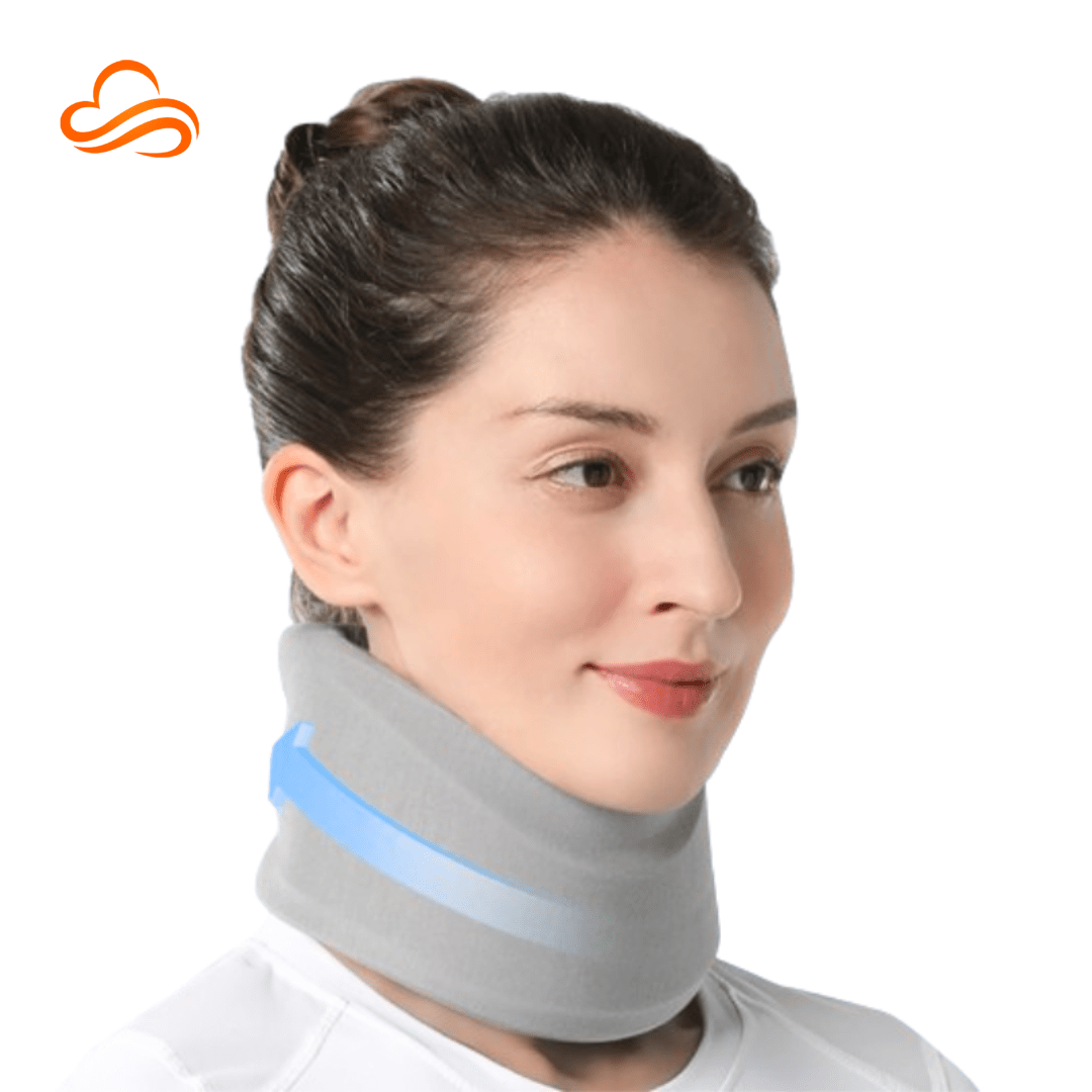suporte cervical ergonômico em nylon para alívio de dores no pescoço