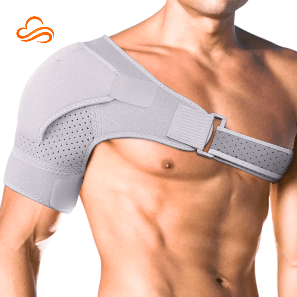 suporte ombro ajustável em neoprene – alívio da dor e estabilidade