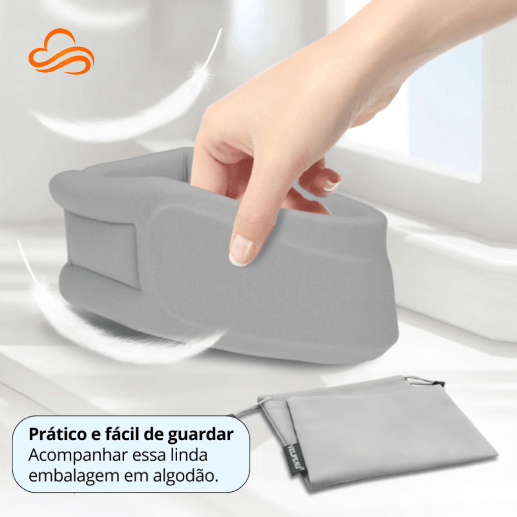 suporte cervical ergonômico em nylon para alívio de dores no pescoço