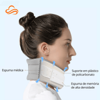suporte cervical ergonômico em nylon para alívio de dores no pescoço