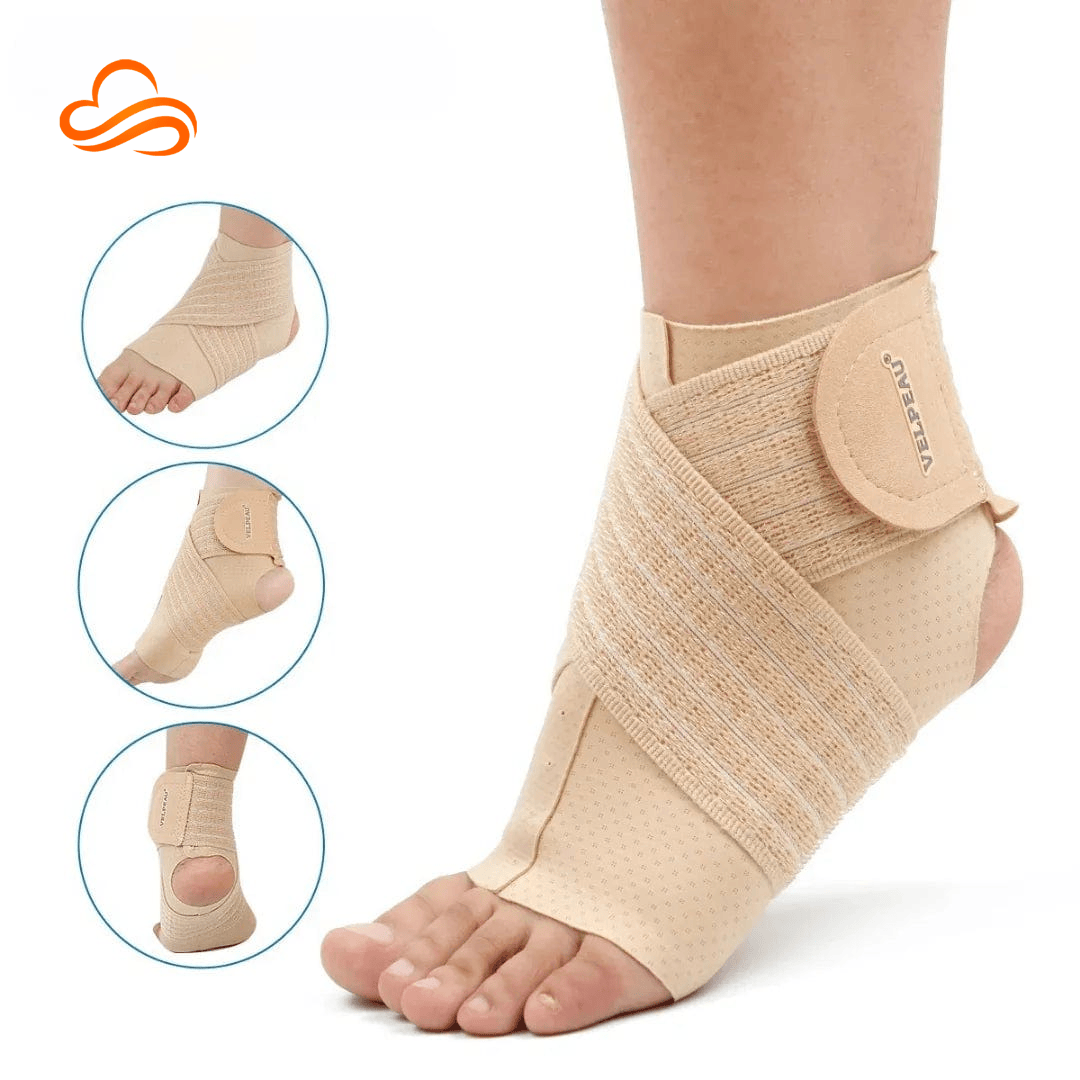 Suporte de Compressão para Tornozelo e Pé - Alívio de Dores Rápido