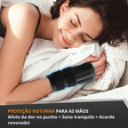 órtese de punho ajustável com tala de alumínio para alívio imediato