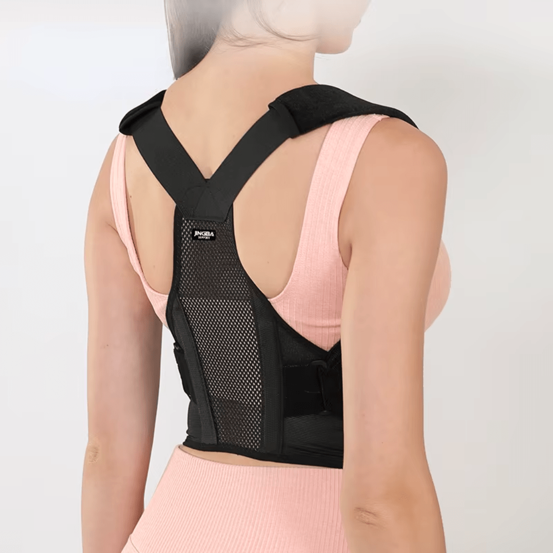 corretor postural posturepro feminino ajustável e discreto para alívio de dores
