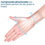 luva de compressão 360º para alívio da dor nas mãos conforto e circulação