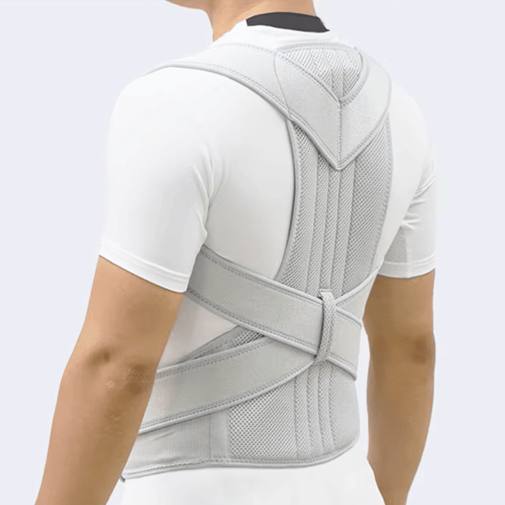 Corretor Postural PosturePro: Suporte Lombar Ajustável e Alívio de Dores