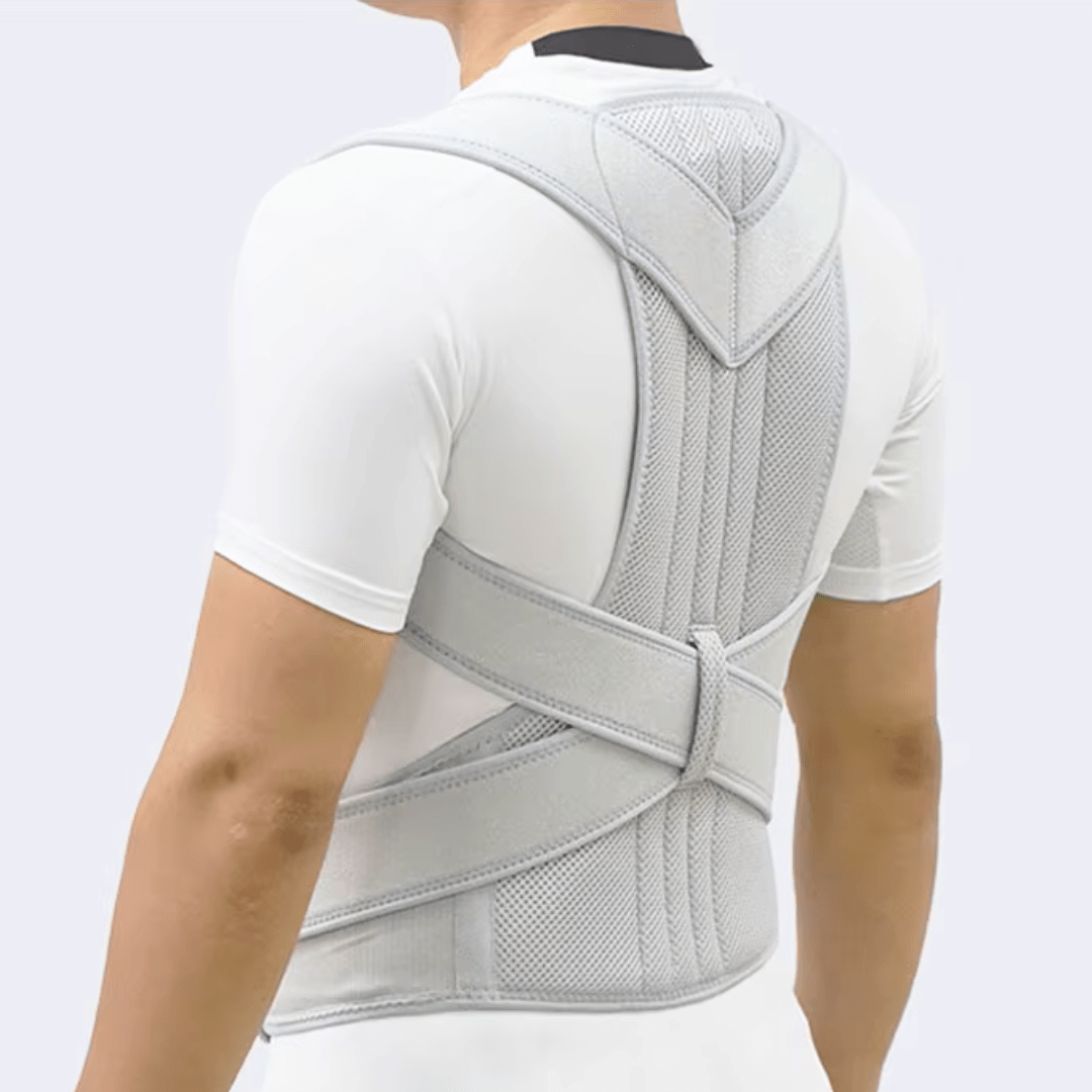 Corretor Postural PosturePro: Suporte Lombar Ajustável e Alívio de Dores