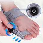 corretor e separador de dedos flextoe – ajuste rotativo e conforto