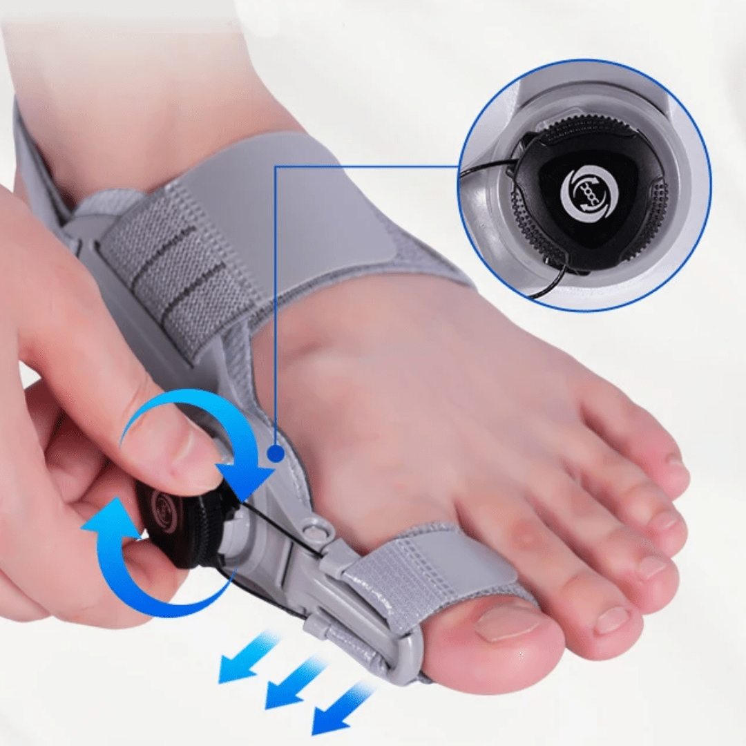 Corretor e Separador de Dedos FlexToe – Ajuste Rotativo e Conforto