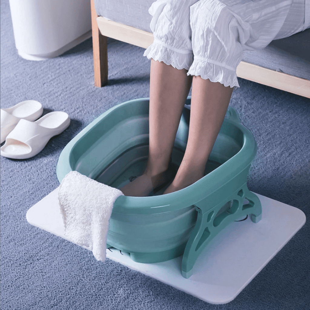 bacia dobrável spafeet com rolos massageadores – alívio para pés cansados