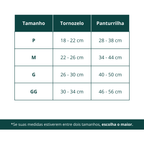meia de compressão 20-30 mmhg em poliamida para alívio de inchaço