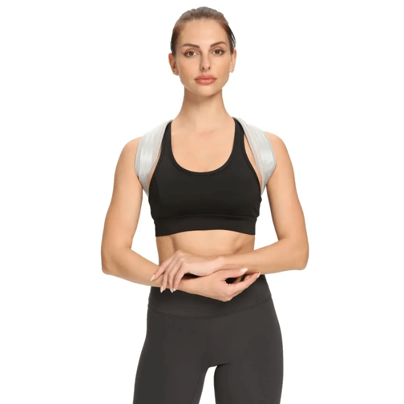 corretor de postura unissex em neoprene alívio de dores e ganho de altura