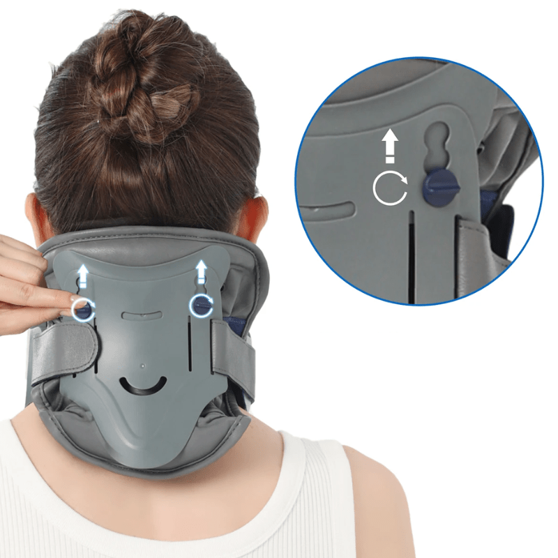 Colar de Tração Cervical Ajustável – Alívio da Dor e Correção Postural