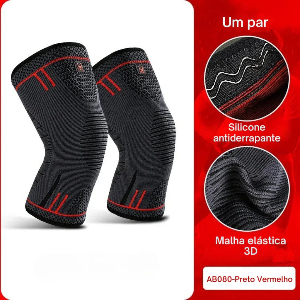 joelheira elástica respirável para alívio de dores e impactos
