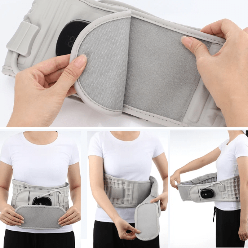 Cinta Spinecure 3 em 1: Alívio Térmico e Vibratório para Lombar