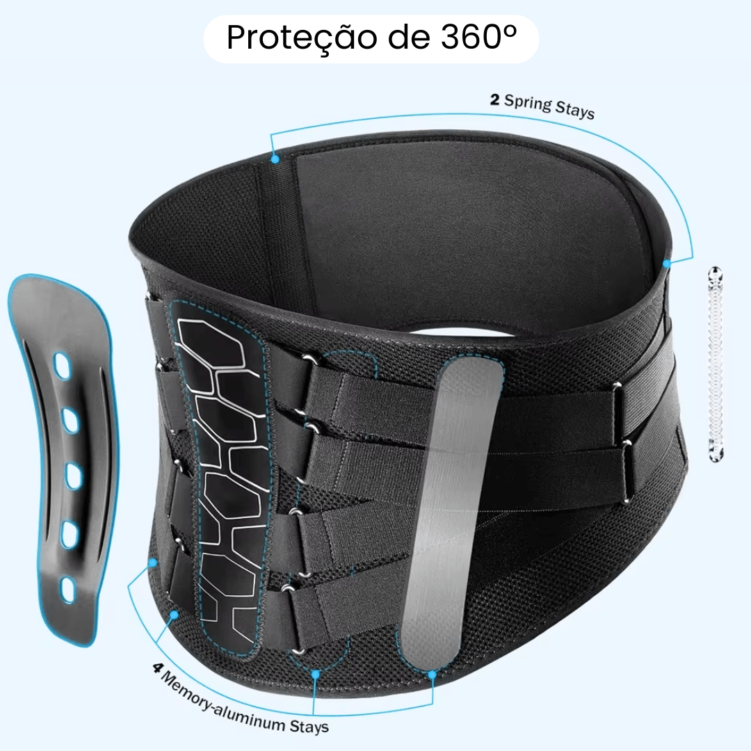 Cinto Ortopédico para Alívio Lombar – Suporte Acolchoado e Estável