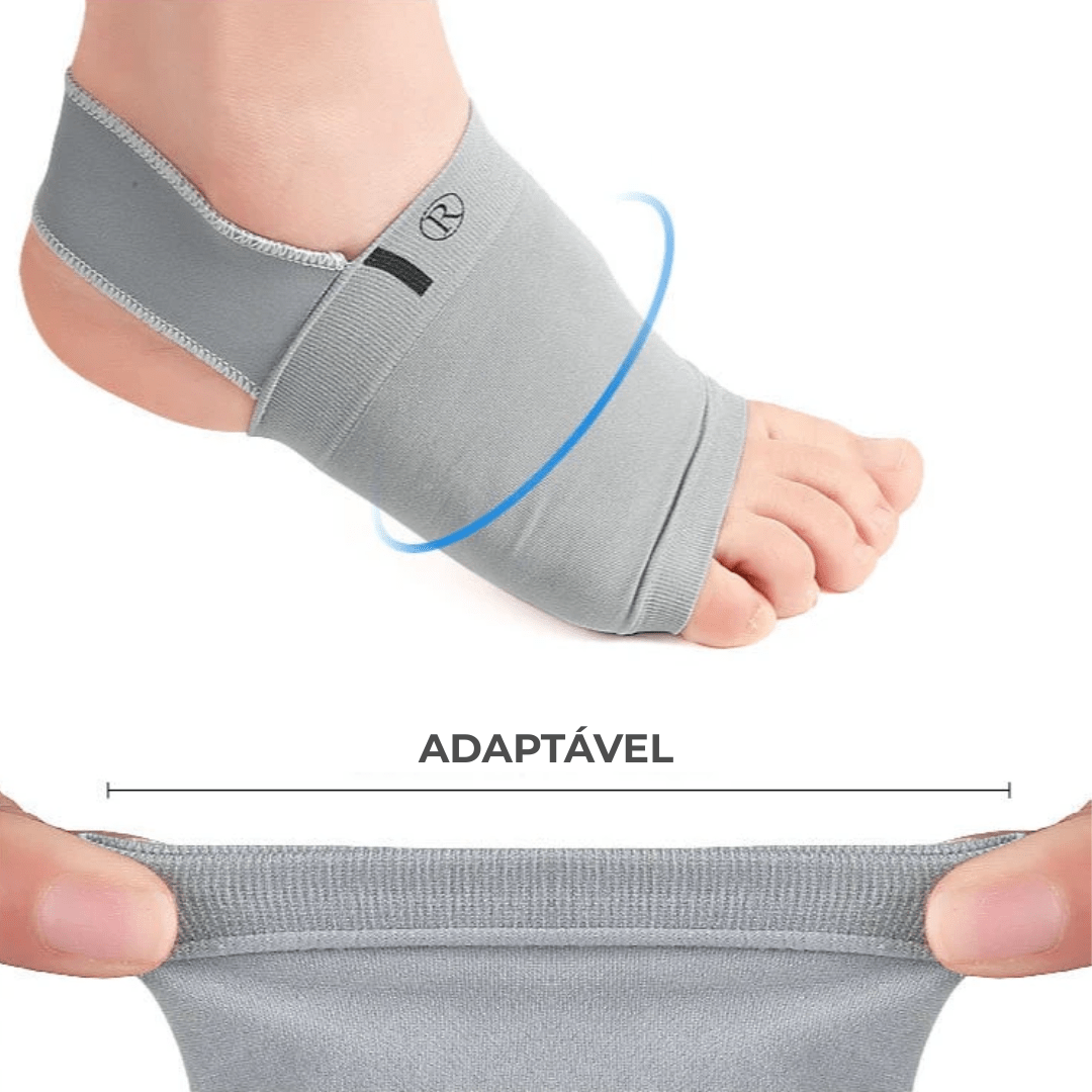 Meia de Compressão ArcoFit – Alívio para Fascite Plantar e Pé Chato