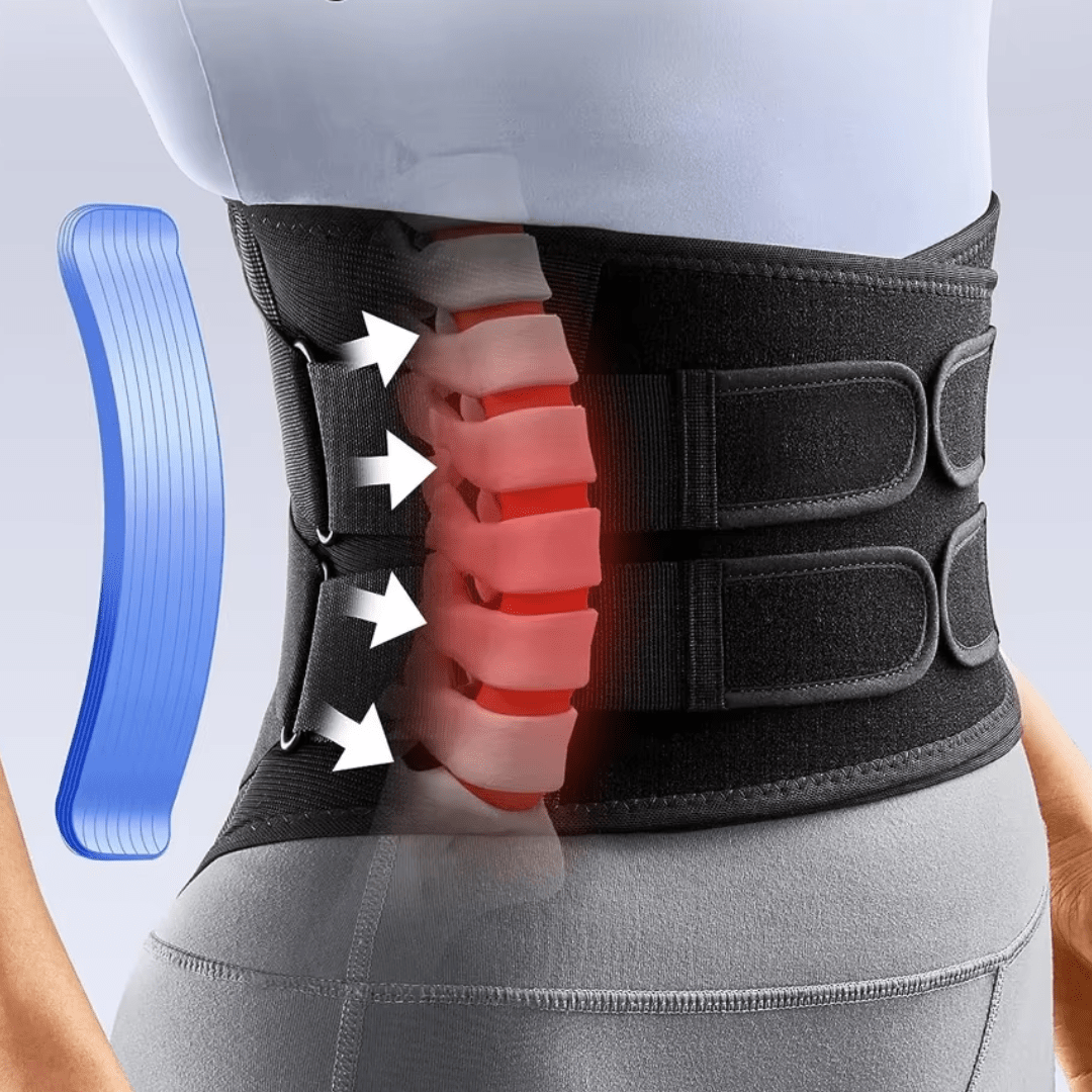 Cinto Lombar Lordoc com Hastes de Alumínio – Alívio para Dores Lombares