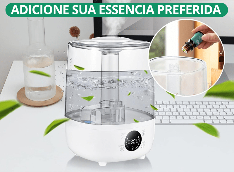 umidificador de ar 3 litros silencioso com 30 horas de uso
