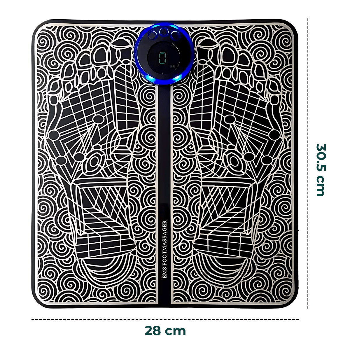 Tapete Massageador Elétrico EMS Portátil – Alívio Profundo e Sem Fios