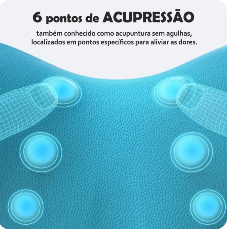 relaxador ergonômico de pescoço em poliuretano alívio rápido da dor