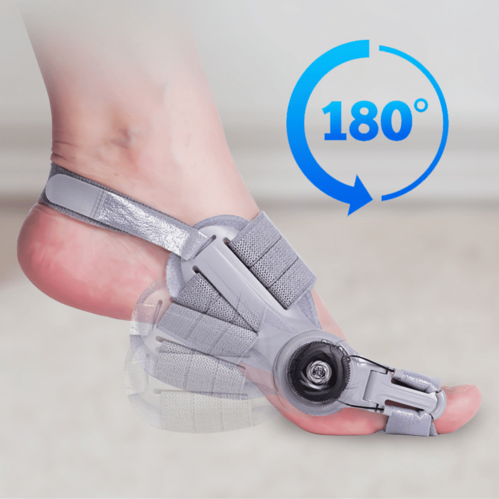 corretor e separador de dedos flextoe – ajuste rotativo e conforto