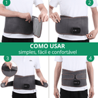 Massageador Lombar 2 em 1 com Aquecimento e Vibração Eficaz