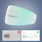 travesseiro ergonômico para pernas espuma de memória premium