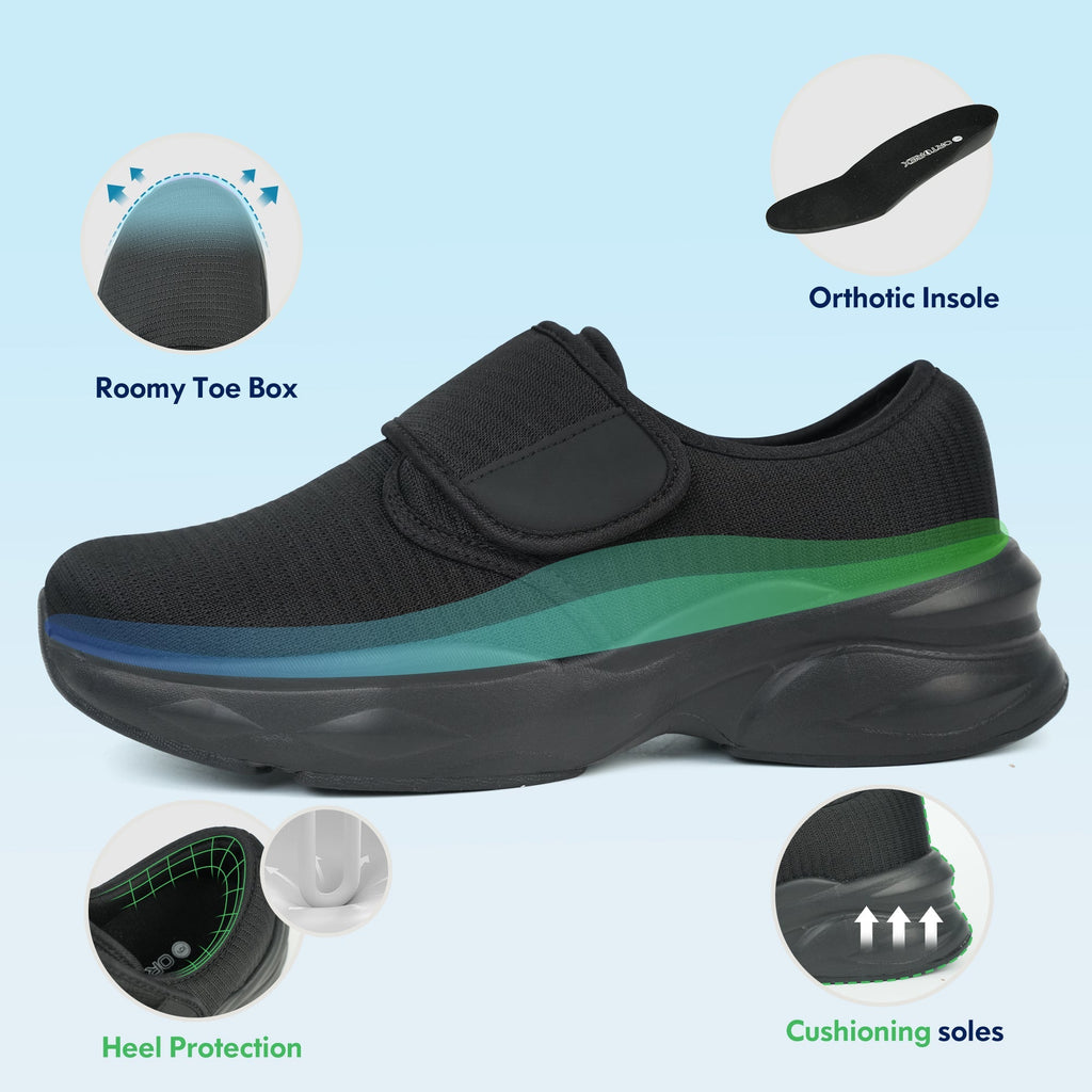 grey walking shoes-freya confortável