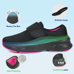 grey walking shoes-freya confortável