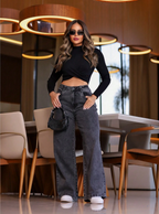 Calça Jeans Wide Leg