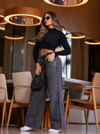 Calça Jeans Wide Leg