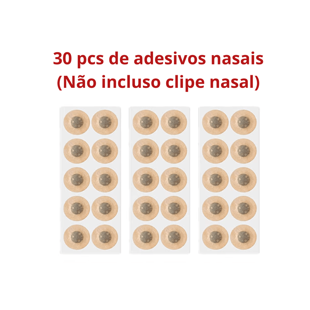 kit de adesivos nasais anti-ronco melhore sua respiração e sono