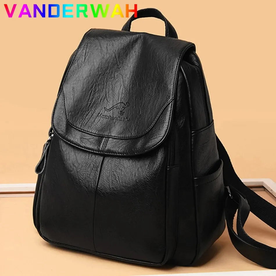 Mochila de Couro Feminina - Jasmim