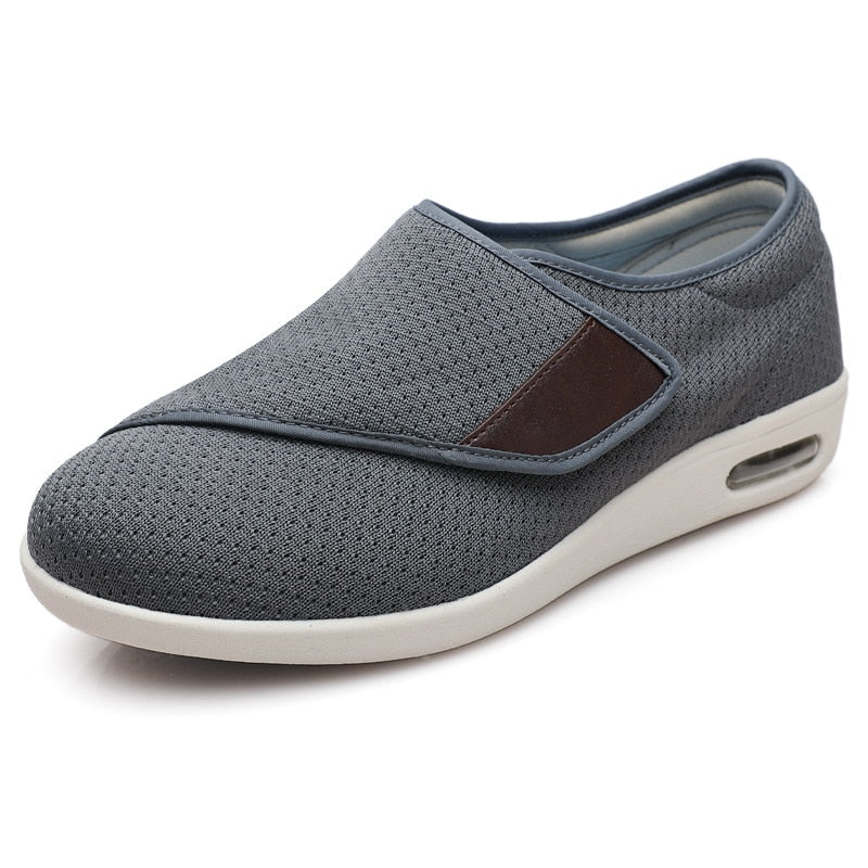 Sapatos para diabéticos Amplo Ajustável Macio e Confortável, Sapatos de Caminhada