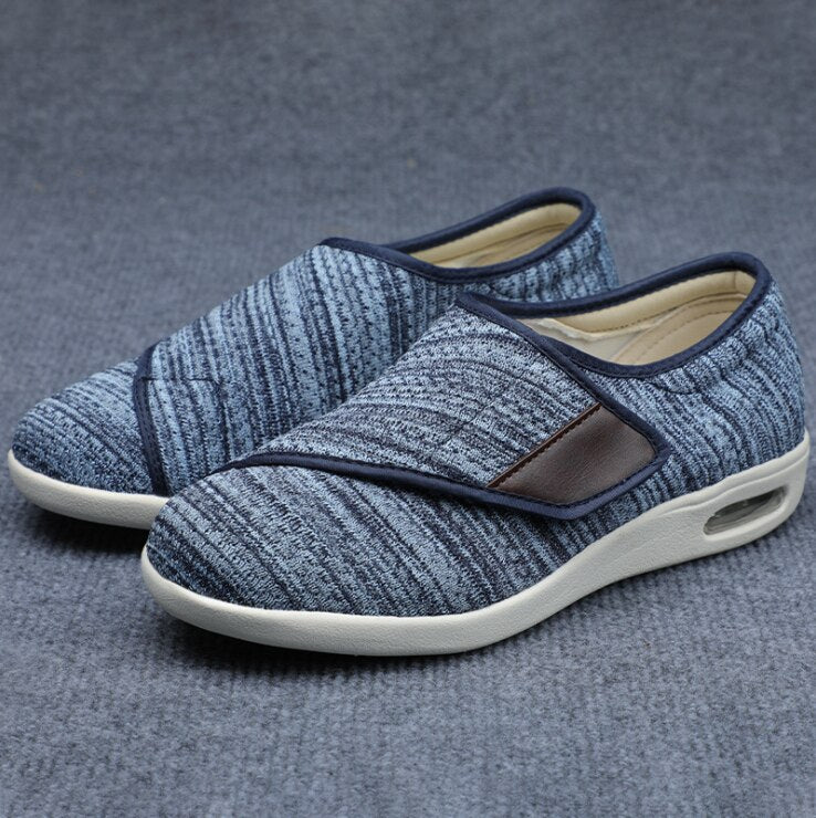 Sapatos para diabéticos Amplo Ajustável Macio e Confortável, Sapatos de Caminhada