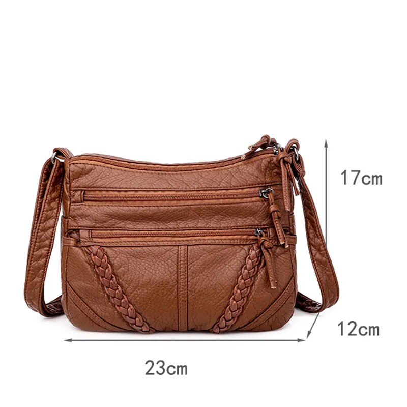 Bolsa Couro Vintage