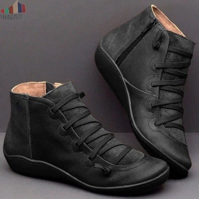 BOTA FEMININA DE COURO