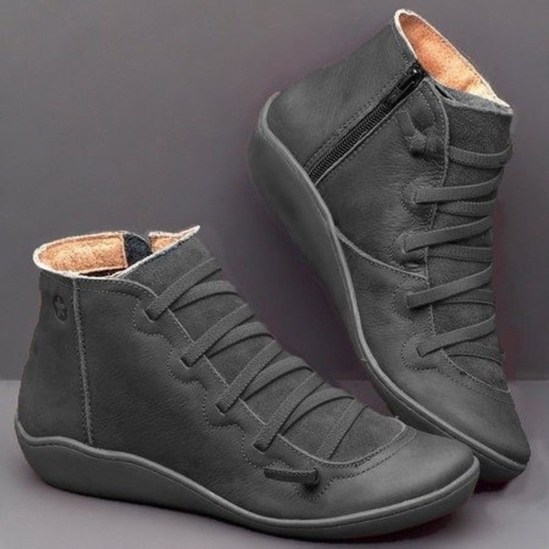 BOTA FEMININA DE COURO